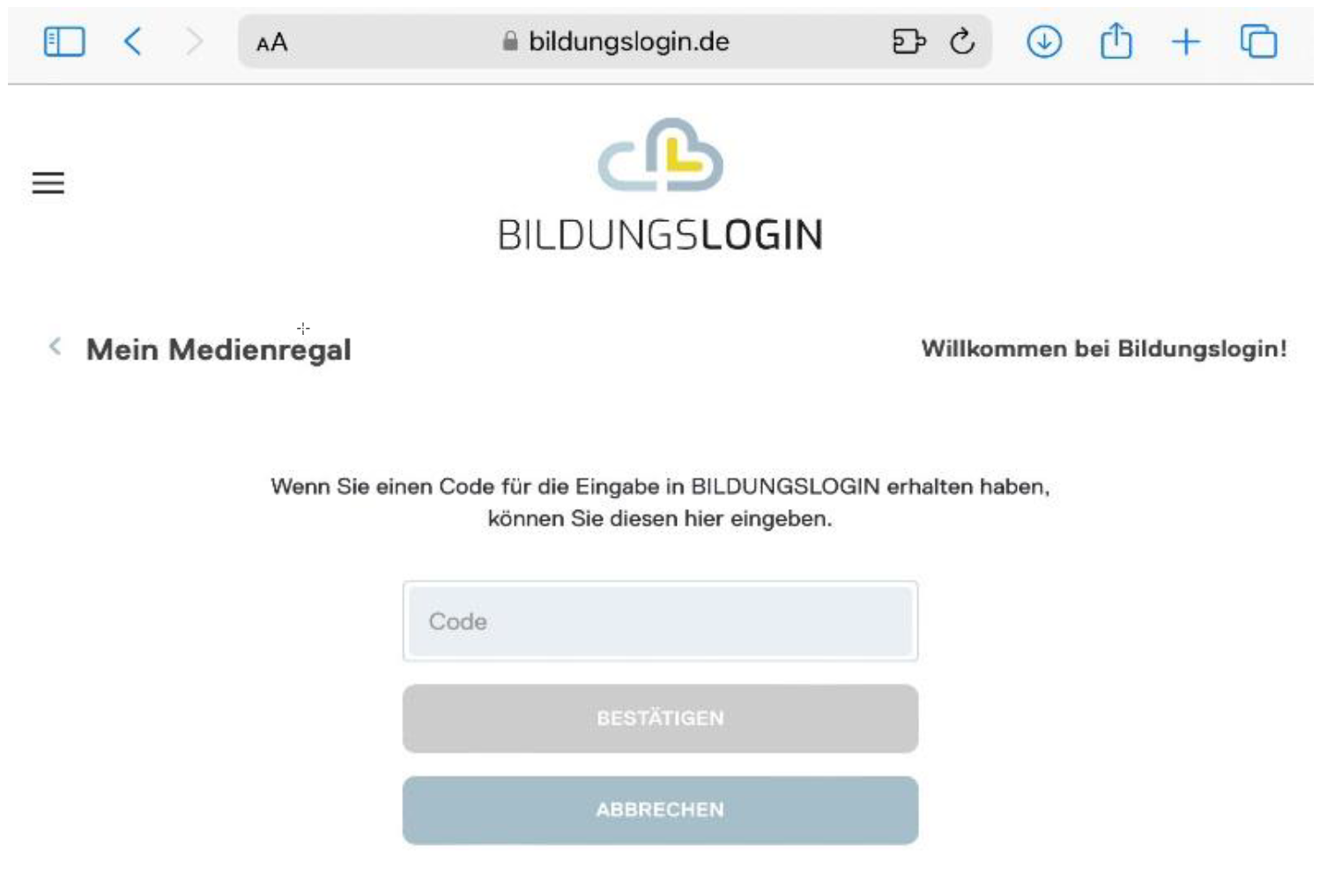 Bestätigen Sie die Eingabe