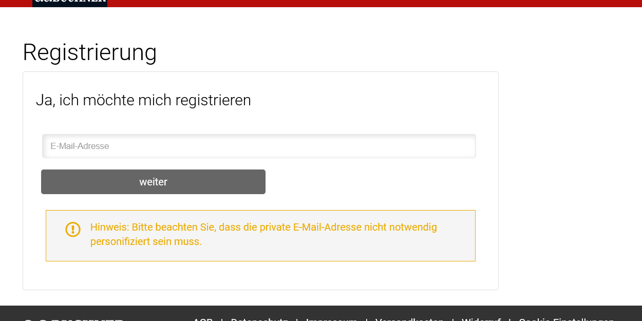 Screenshot Website C.C. Buchner