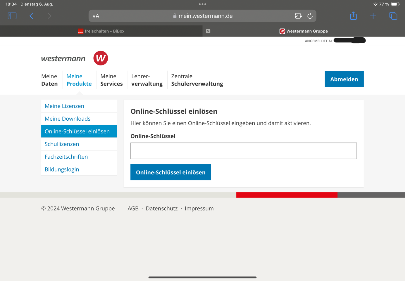 Screenshot Klett Lernen App