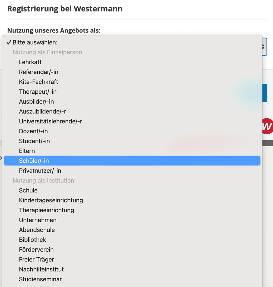 Screenshot Website Westermann